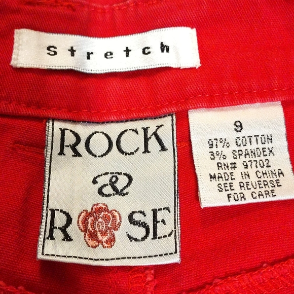 4/$20 • ROCK & ROSE • Red Hot Cropped Capri Jeans - Picture 7 of 8
